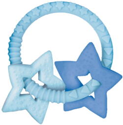 Kolli: 4 Teething ring light blue