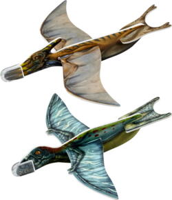 Kolli: 24 Flying Dinosaurs Polystyrene Plane