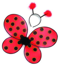 Kolli: 2 Ladybug Wings & Headband
