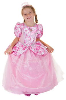 Kolli: 1 Royal Pretty Princess Dress, Pink, Size 7-8