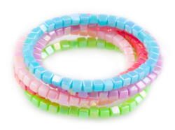 Kolli: 6 Tints Tones Rainbow 5 Pcs Bracelet Set