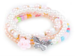 Kolli: 6 Pearly Butterfly 4 Pcs Bracelet Set