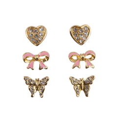 Kolli: 6 Boutique Dazzle Studded Earrings, 3 Sets