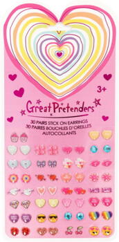 Kolli: 6 Heart Sticker Earrings (30 pairs)