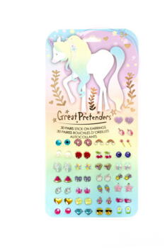 Kolli: 6 Whimsical Unicorn Sticker Earrings (30 pairs)