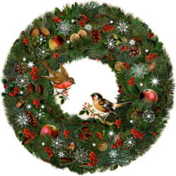 Kolli: 1 Nostalgic Fir Wreath Advent Caleandar
