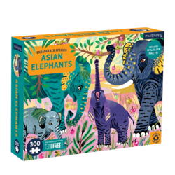 Kolli: 2 300 pcs Endangered Species Puzzle/Asian Elephants
