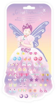 Kolli: 6 Butterfly Fairy Triana Sticker Earrings  (30 pairs)