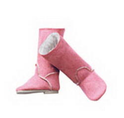 Kolli: 2 Boots, pink felt, 42-50 cm