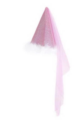 Kolli: 2 Glitter Princess Hat, Pink