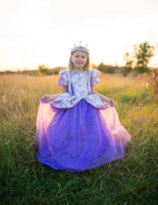 Kolli: 1 Royal Pretty Princess Dress, Lilac, Size 3-4
