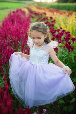 Kolli: 1 Sequins Princess Dress, Lilac, Size 7-8