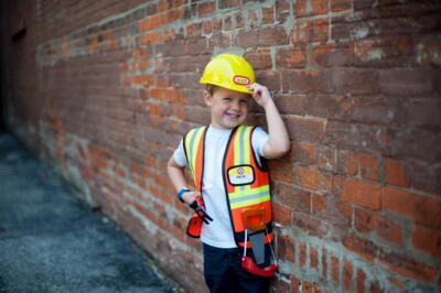 Kolli: 2 Construction Worker Set Includes 7 Accessories, Size 5-6