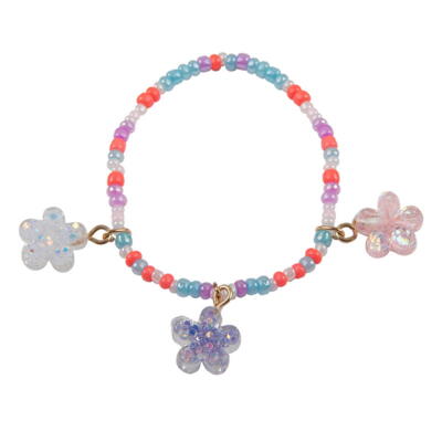 Kolli: 6 Boutique Shimmer Flower Bracelet