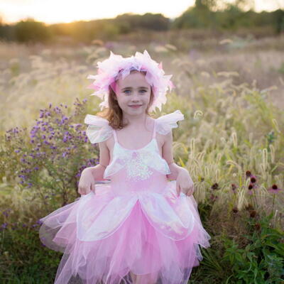 Kolli: 1 Iridescent Fairy Dress w/Halo, SIZE US 5-6