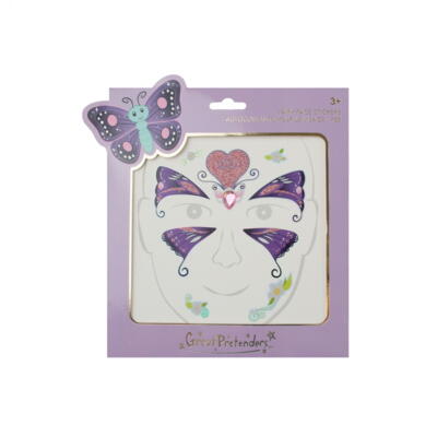 Kolli: 6 Butterfly Fairy Face Stickers