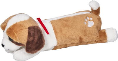 Kolli: 2 Plush pencil case Saint Bernard dog