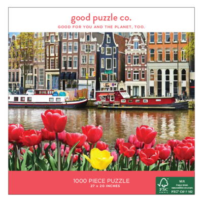 Kolli: 2 1000 pc Puzzle/Flowers In Amsterdam