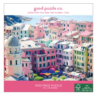 Kolli: 2 1000 pc Puzzle/Colorful Vernazza Italy
