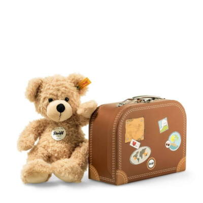 Kolli: 1 Fynn Teddy bear in suitcase, beige