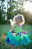 Kolli: 1 Fairy Blooms Deluxe Dress & Wings, Green Size 5-6