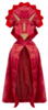 Kolli: 2 Triceratops Hooded Cape, Red, Size 4-5