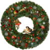 Kolli: 1 Nostalgic Fir Wreath Advent Caleandar