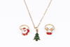 Kolli: 6 Christmas Tree Necklace & Rings, 3 pc