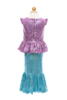 Kolli: 1 Sequins Sparkle Mermaid  Top and Skirt, SIZE US 5-6