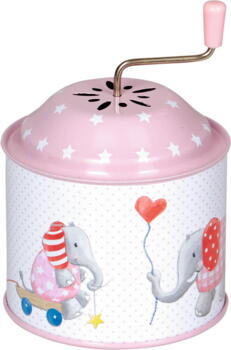 Kolli: 4 Musical Box elephant light pink