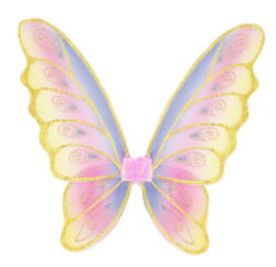 Kolli: 2 Glitter Rainbow Wings, Multi/Gold