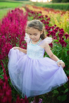 Kolli: 2 Sequins Princess Dress, Lilac, Size 3-4