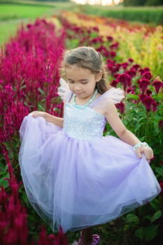 Kolli: 1 Sequins Princess Dress, Lilac, SIZE US 7-8