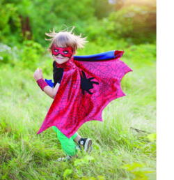 Kolli: 2 Spider Cape with Mask & Wristbands, Size 3-4