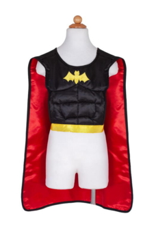 Kolli: 2 Rev. Superhero Tunic/Cape/Mask, SIZE US 4-7