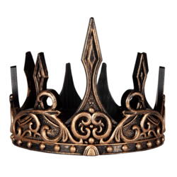 Kolli: 3 Medieval Crown, Gold/Black