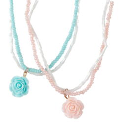 Kolli: 6 Boutique Rose Necklace, 2 styles assorted