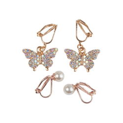 Kolli: 6 Boutique Butterfly Clip On Earrings, 2 Sets
