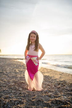 Kolli: 2 Mermaid Glimmer Skirt Set, Pink , SIZE US 5-6