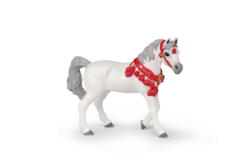 Kolli: 5 White Arabian horse in parade dress