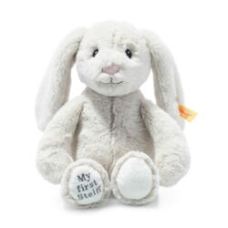 Kolli: 2 My first Steiff Hoppie rabbit, light grey