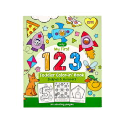 Kolli: 1 Color-in Book - 123 Shapes & Numbers