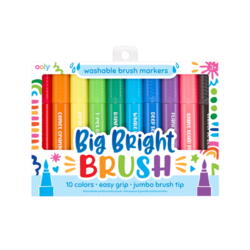 Kolli: 6 Big Bright Brush Markers - Set of 10