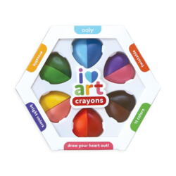 Kolli: 6 I Heart Art Erasable Crayons - Set of 6