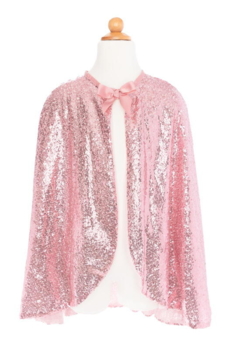 Kolli: 1 Precious Pink Sequins Cape, Size US 4-6