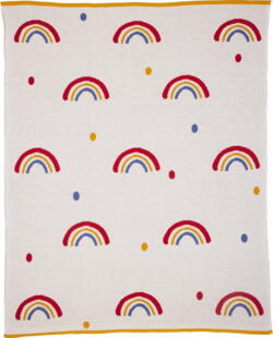 Kolli: 1 Knitted blanket rainbow (80x100cm)