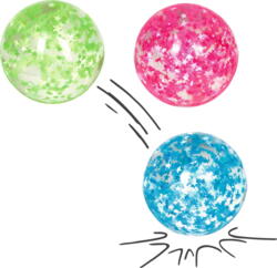 Kolli: 12 Glitter stars bouncy ball