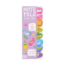 Kolli: 12 Note Pals Sticky Tabs - Cute Doodle World