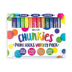Kolli: 6 Chunkies Paint Sticks - Set of 24 - Variety Pack