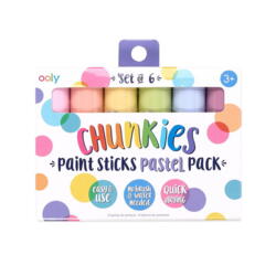 Kolli: 12 Chunkies Paint Sticks - Set of 6 - Pastels
